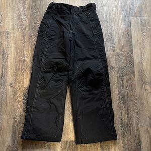 LL Bean black snow pants youth 10/medium